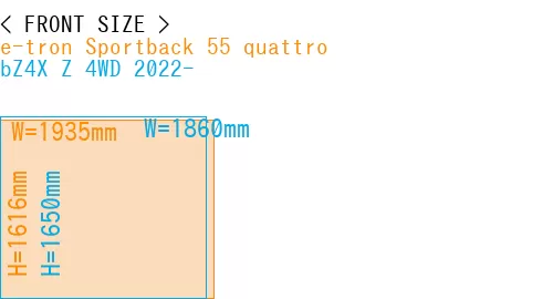 #e-tron Sportback 55 quattro + bZ4X Z 4WD 2022-